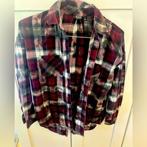 flannel button down shirt